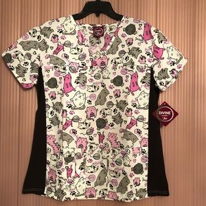 NWT Divine Scrubs top by JDM Uniform